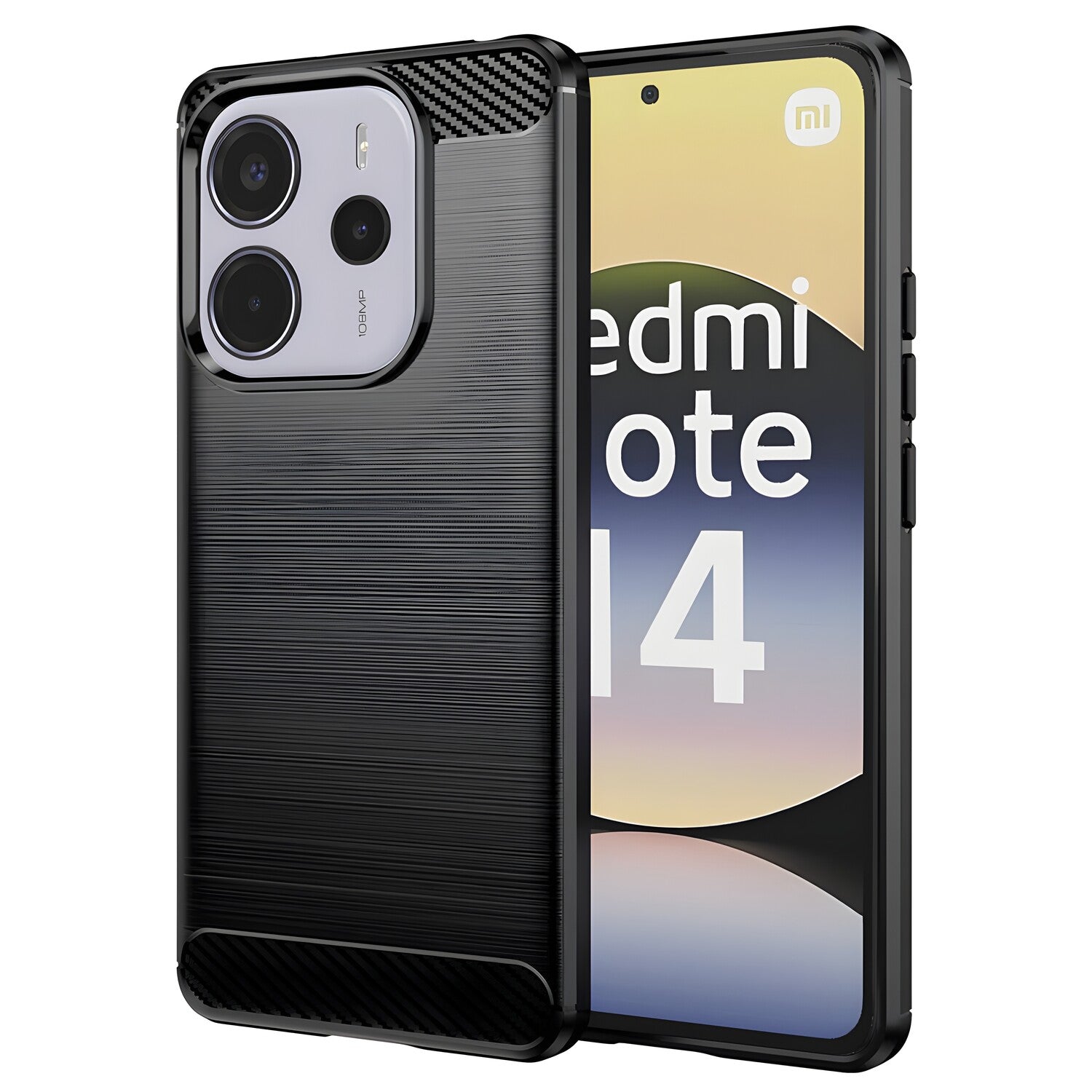 Futrola Carbon Shield TPU za Xiaomi Redmi Note 14 4G - Crna KP36997