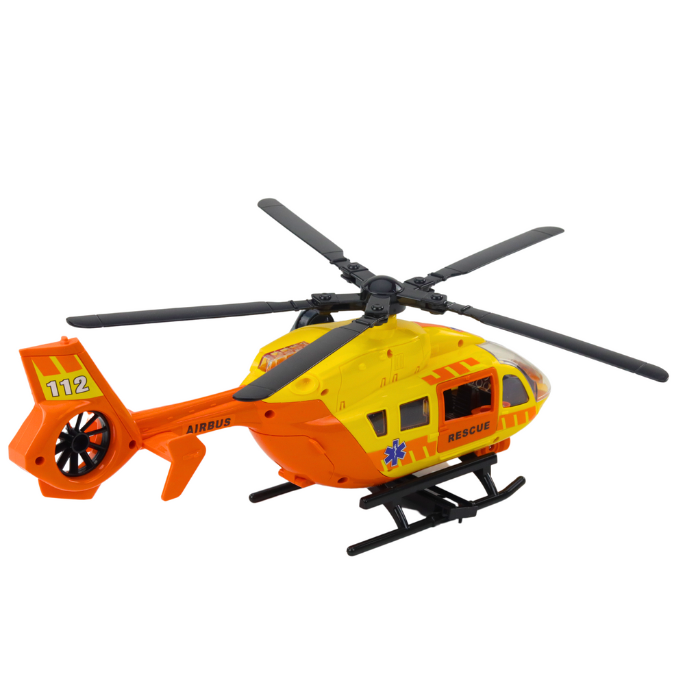 Spasilački helikopter za igru sa zvučnim efektima 1:12 - narančasti