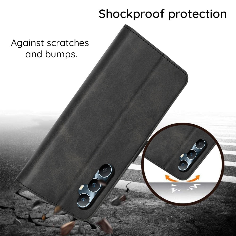 Techsuit Diary Book preklopna maska za Honor 400 -crna