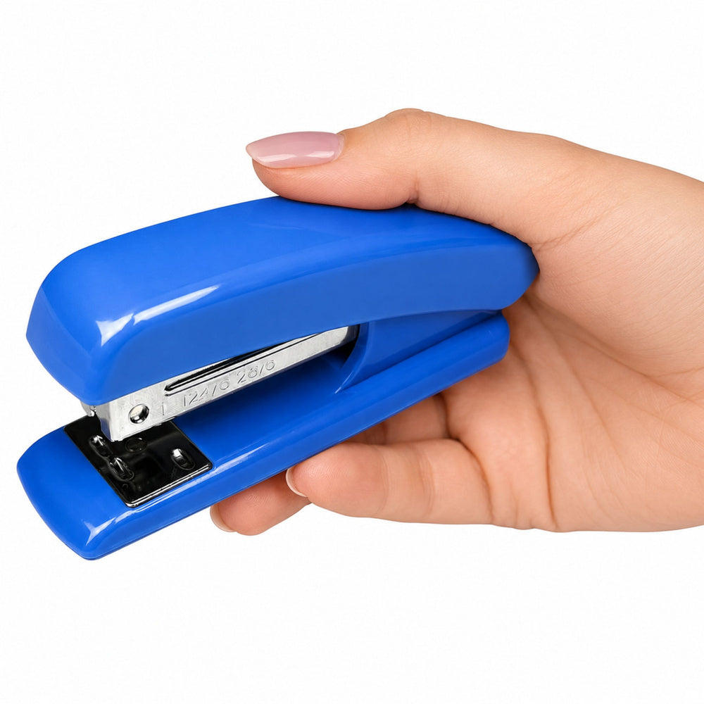 Metal Office Stapler Up to 25 Sheets 24/6 26/6 Staples Blue