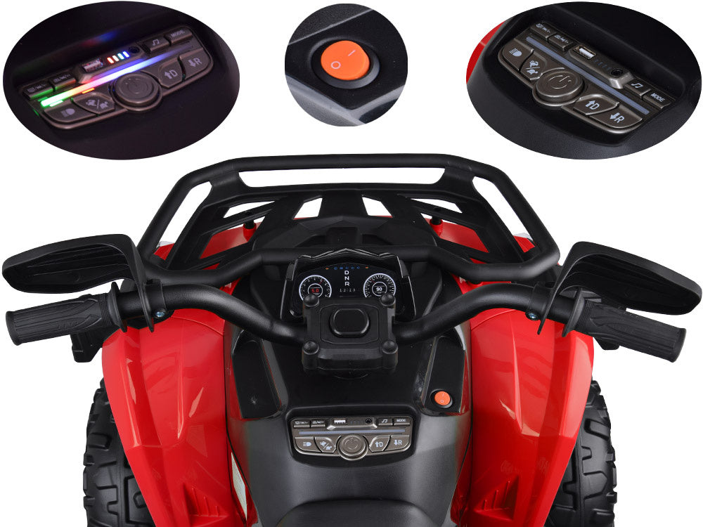 Dječji AKU quad 4×4 crveni