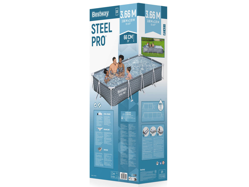 Bestway bazen 366x201x66cm set 7u1