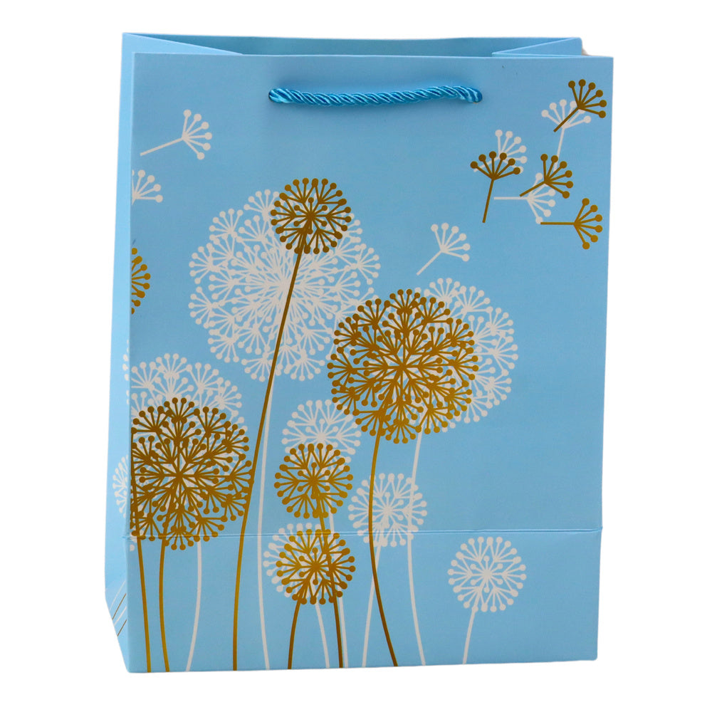 Gift Bag Dandelions Gold Elements 23 x 18 x 10.5 cm