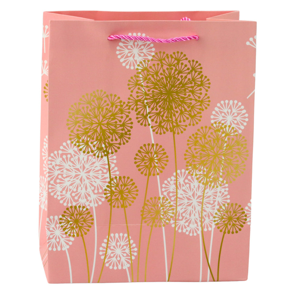 Gift Bag Dandelions Gold Elements 23 x 18 x 10.5 cm
