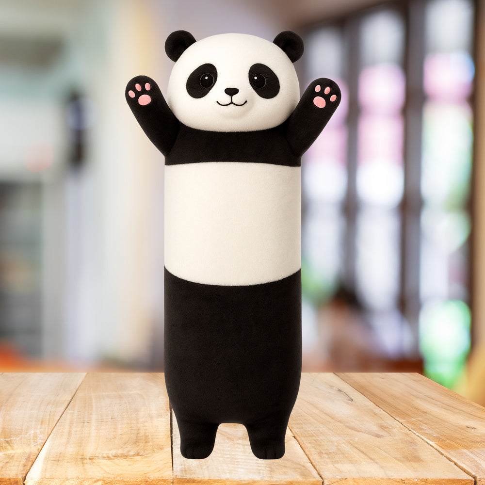 Plišana igračka i jastuk Panda 70cm – -crno/bijela