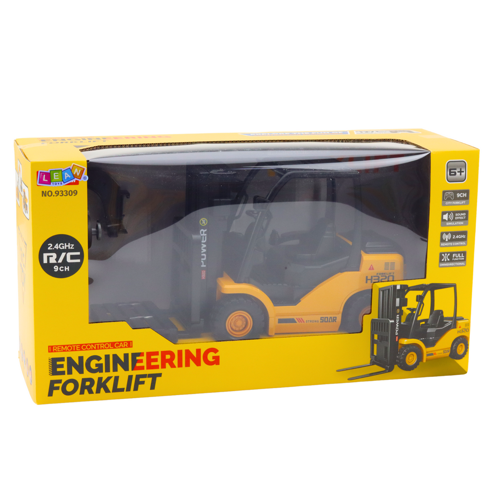 Viličar na daljinsko upravljanje Forklift RC 2.4G Pallet - žuti