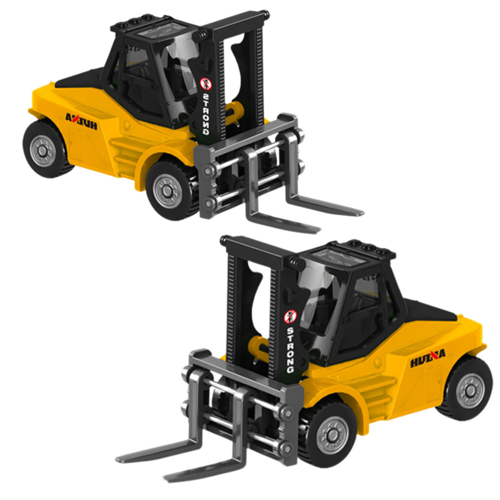 Kolekcionarski model viličara Huina 1:80 - žuti
