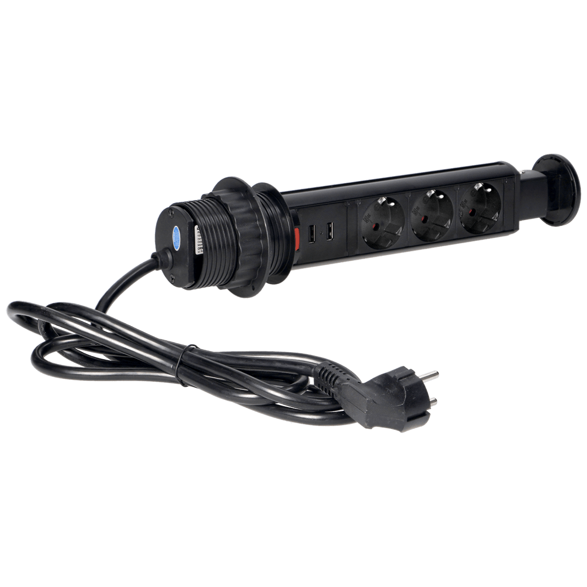 Orno Produžni kabel sa 3 x Schuko utičnice + 2 x USB, ugradbena - OR-AE-1349(GS)