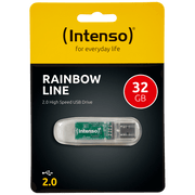 (Intenso) USB Flash drive 32GB Hi-Speed USB 2.0,Rainbow Line,TRANSP. - USB2.0-32GB/Rainbow