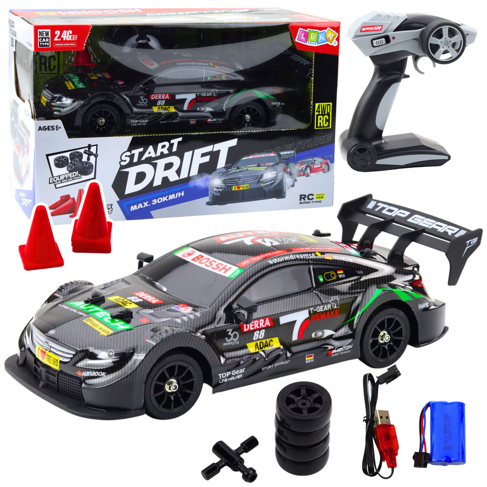 Auto na daljinsko upravljanje Start Drift sa promjenjivim kotačima 30km/h 1:16 - carbon