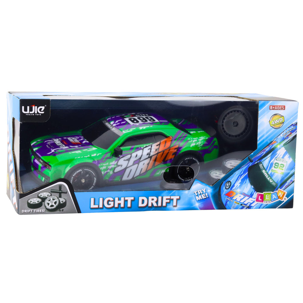 Auto na daljinsko upravljanje Drift Speed Drive - ljubičasto/zeleni
