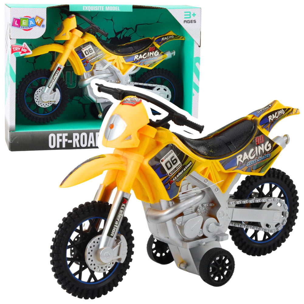 Terenski moto cross za igru - žuti