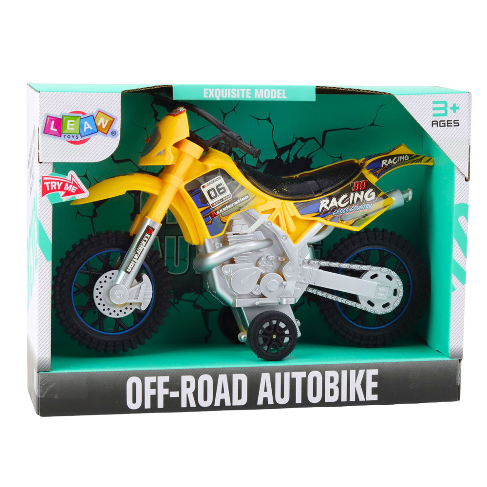 Terenski moto cross za igru - žuti