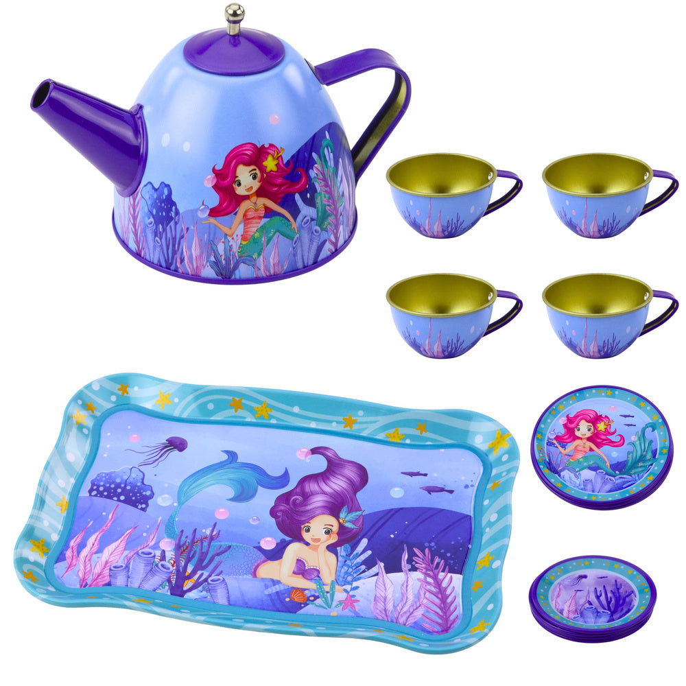 Metalni set za kavu ili čaj za igru - sirena