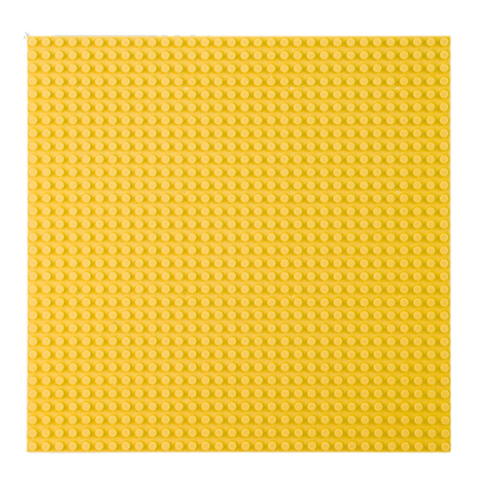 Ploča za slaganje kockica 25.5x25.5 cm - žuta