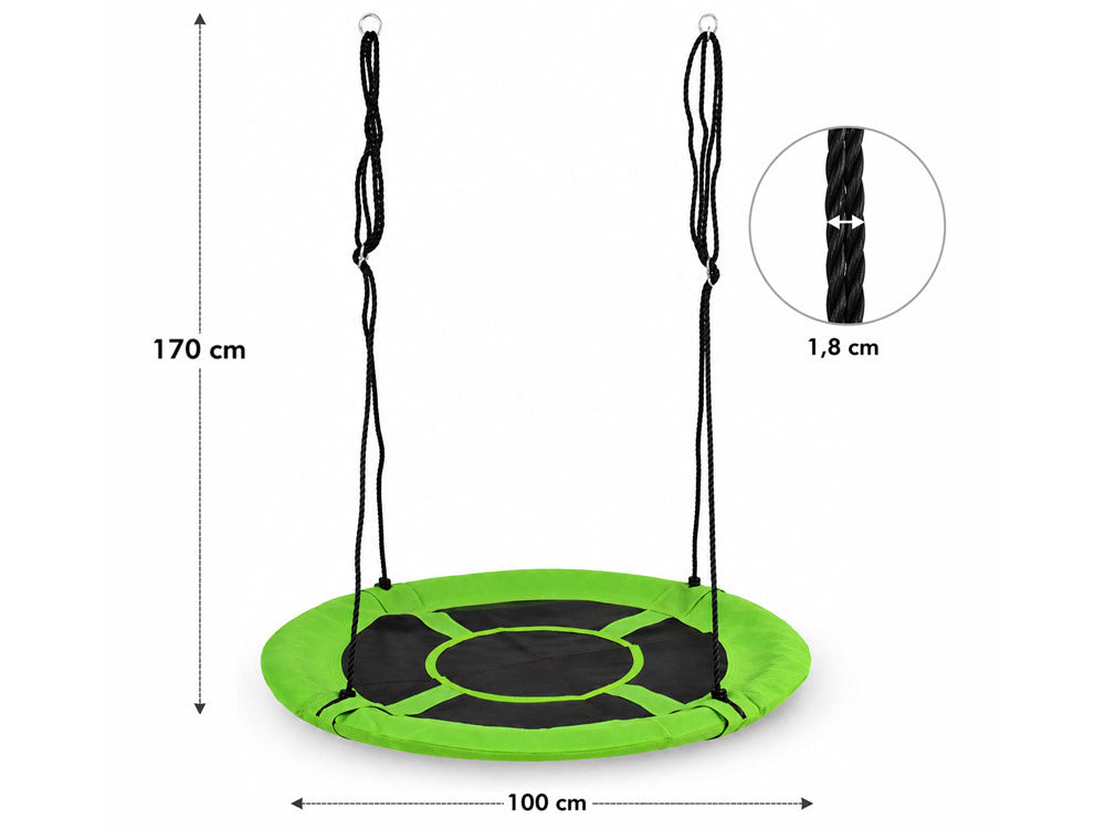 Gnijezdo ljuljačka (100cm – do 250kg) zelena