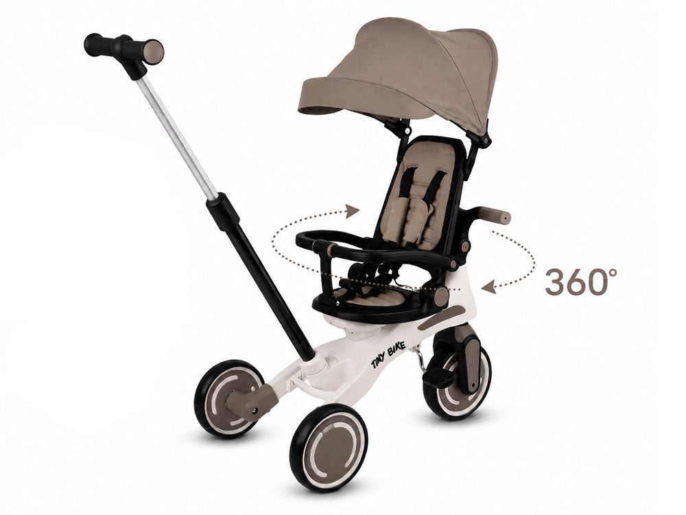 Tricikl Tiny Bike GrowUp 5u1 brown