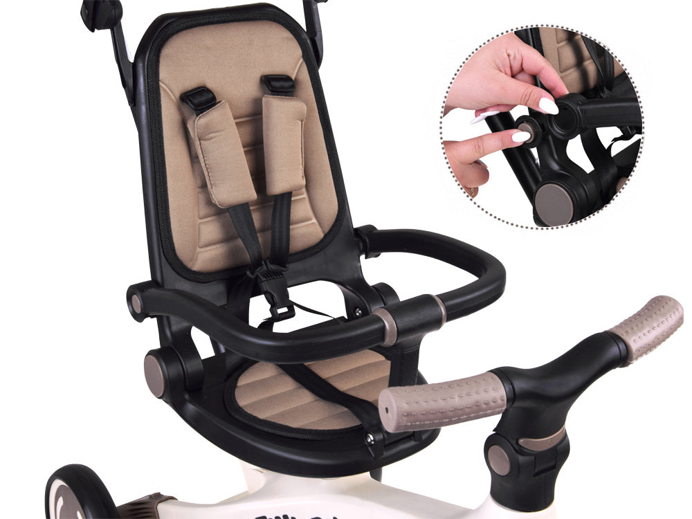 Tricikl Tiny Bike GrowUp 5u1 brown