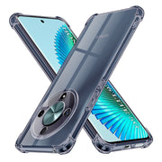 Techsuit Shockproof Clear Silicone zaštitna maskica za Honor Magic6 Lite – smoke crna