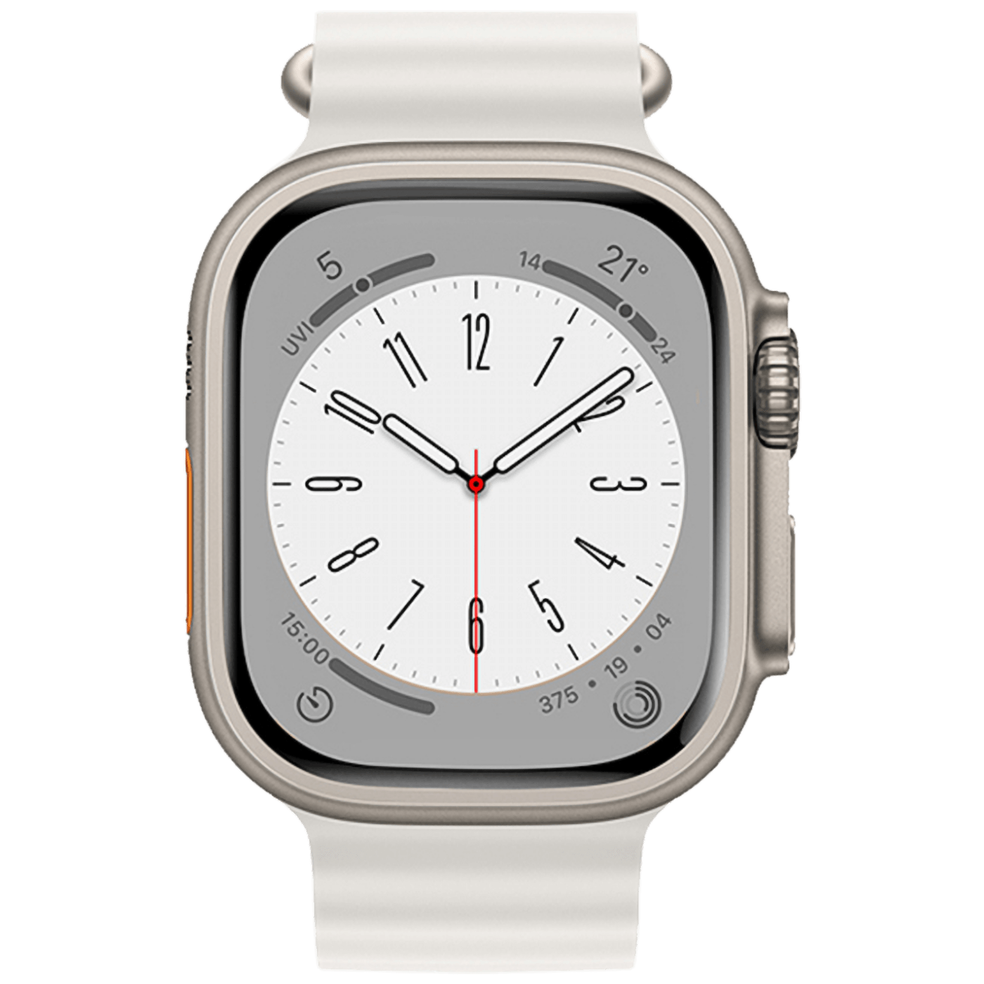 hoco. Silikonski remen za iWatch, 42/44/45/49mm, bijela - iWatch WA12 White