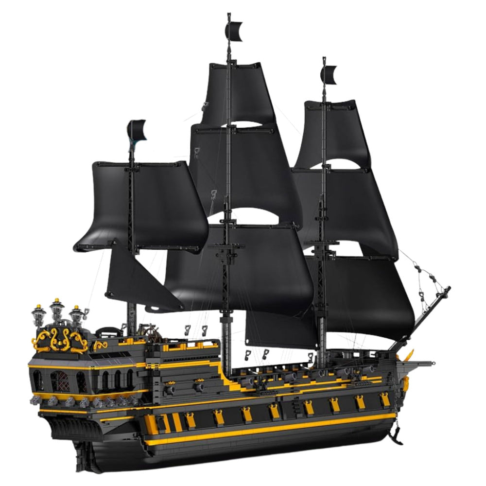 Kockice za slaganje piratskog broda od 5266 elemenata - crni