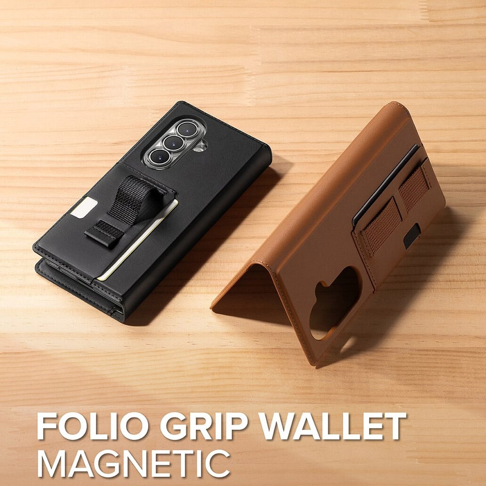 Ringke – Magnetni novčanik Folio Grip za Samsung Galaxy Z Fold 7 – crni