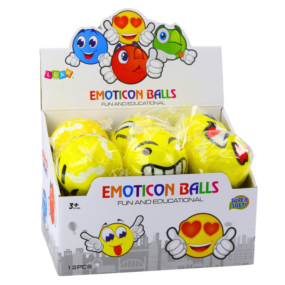 Mekana elastična loptica za igru Smiley 10cm - motiv biramo nasumilno