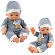 Lutka za igru u sivoj pidžami 24 cm