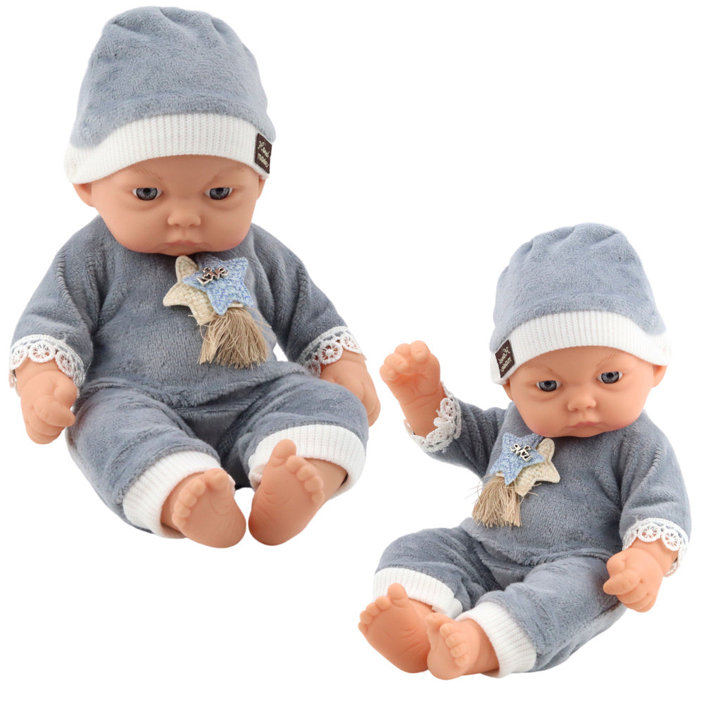 Lutka za igru u sivoj pidžami 24 cm