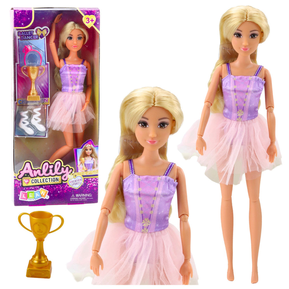 Anlily lutka za igru - balerina u haljini sa peharom - 30 cm