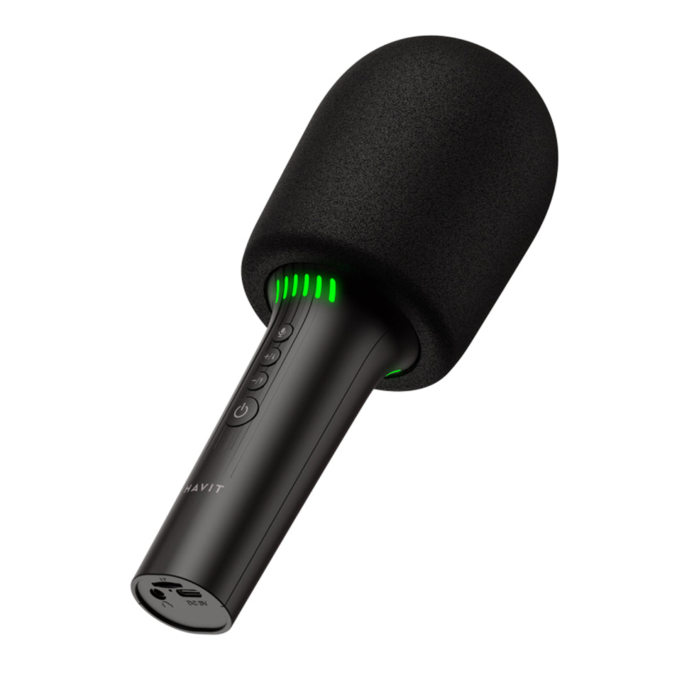 Havit - Prijenosni karaoke mikrofon (SK851BT) Bluetooth V5.0 TF AUX 6h 1200mAh - Crni