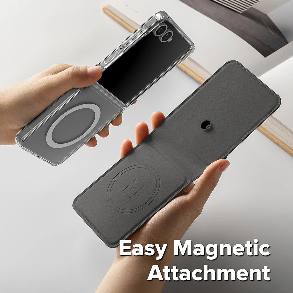 Ringke – Magnetni novčanik Folio Grip za Samsung Galaxy Z Flip7 – smeđi