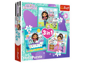 Puzzle Gabby s kućicom 3in1 , Gabby Activities Trefl 34871
