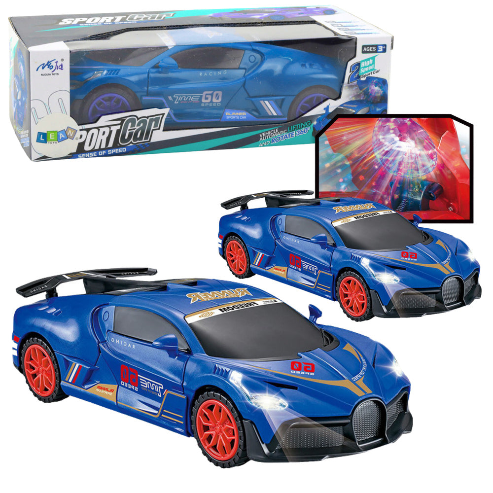 Sportski auto za igru s senzornom preprekom - plavi
