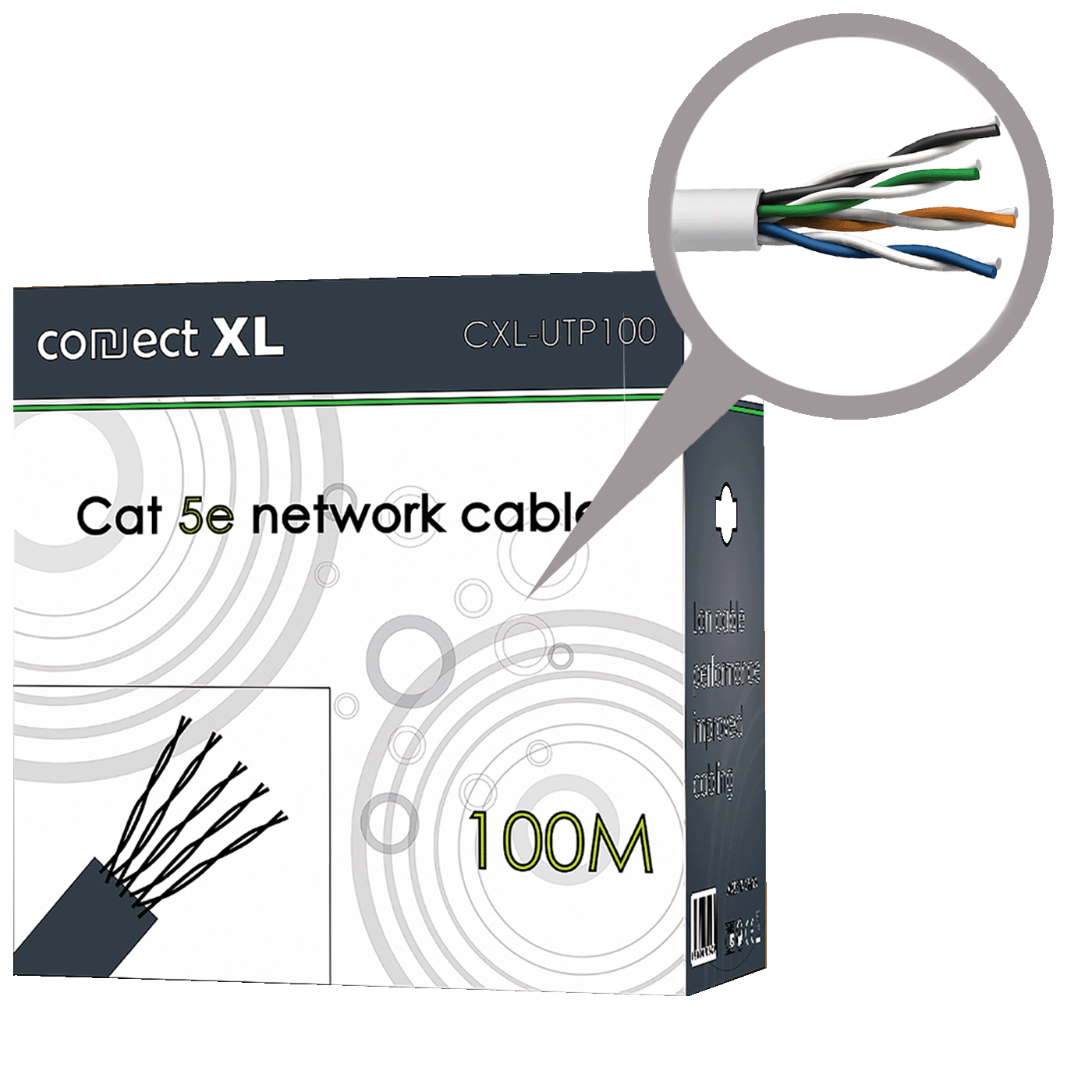 Connect XL Mrežni UTP CAT5E kabel na pak 100 met - CXL-UTP100