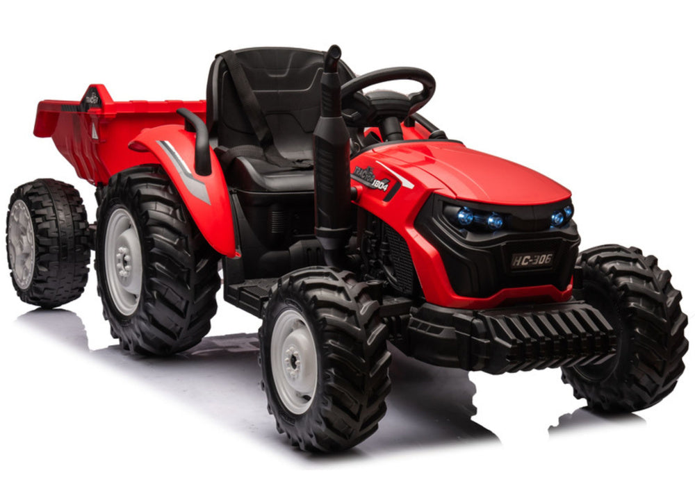 Traktor na akumulator s prikolicom HC-306 24V - crveni