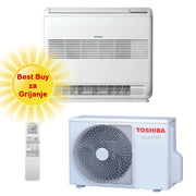 TOSHIBA KLIMA UREĐAJ 3,5kW RAS-B13J2FVG-E/RAS-13J2AVSG-E - Podna/parapetna Inverter, do 35m2, A++, R-32