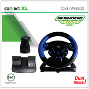 Connect XL Gaming volan 3u1, PS2/PS3/PC, vibracija, pedale - CXL-WH300