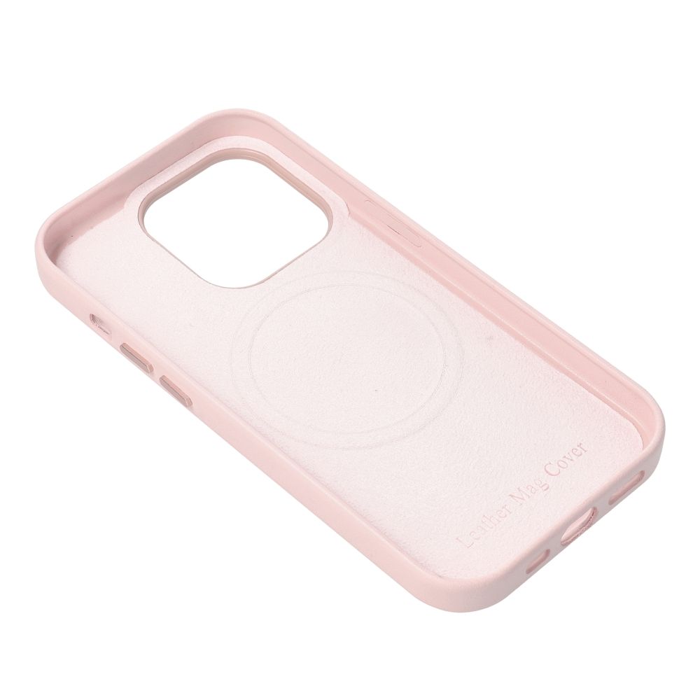 Kožna maska Mag Cover za iPhone 14 Pro sand pink