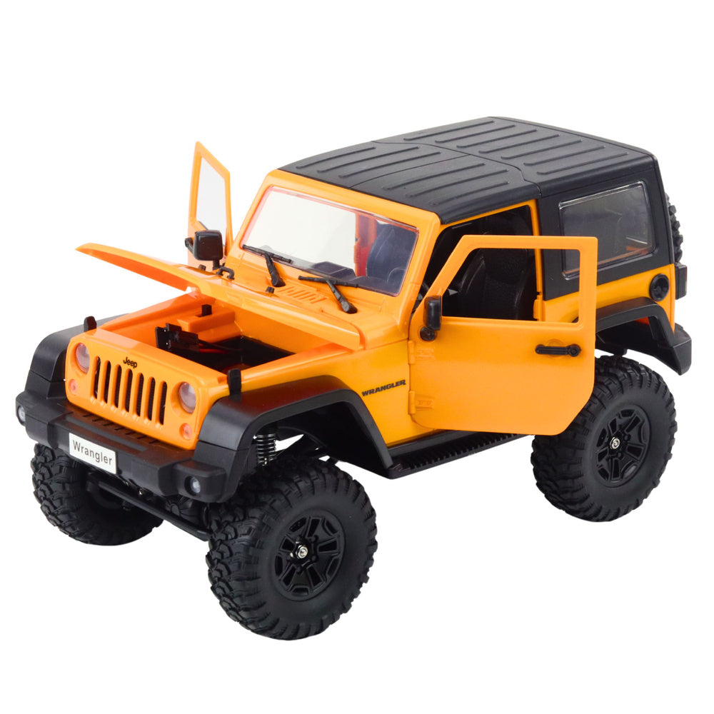 Licencirani auto na daljinsko upravljanje Jeep Wrangler Rock 1:14 - žuti