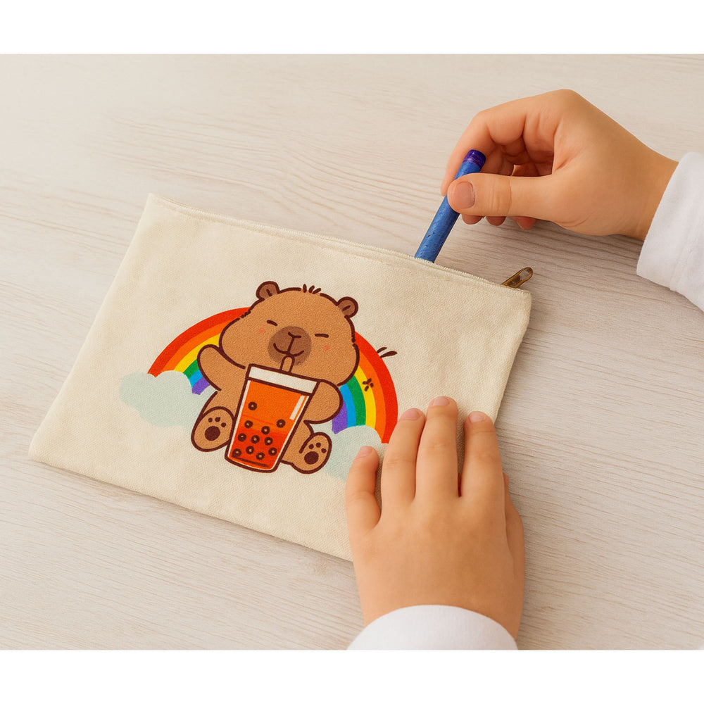 Kozmetička torbica za školu i vrtić Capybara - 22 x 17 cm