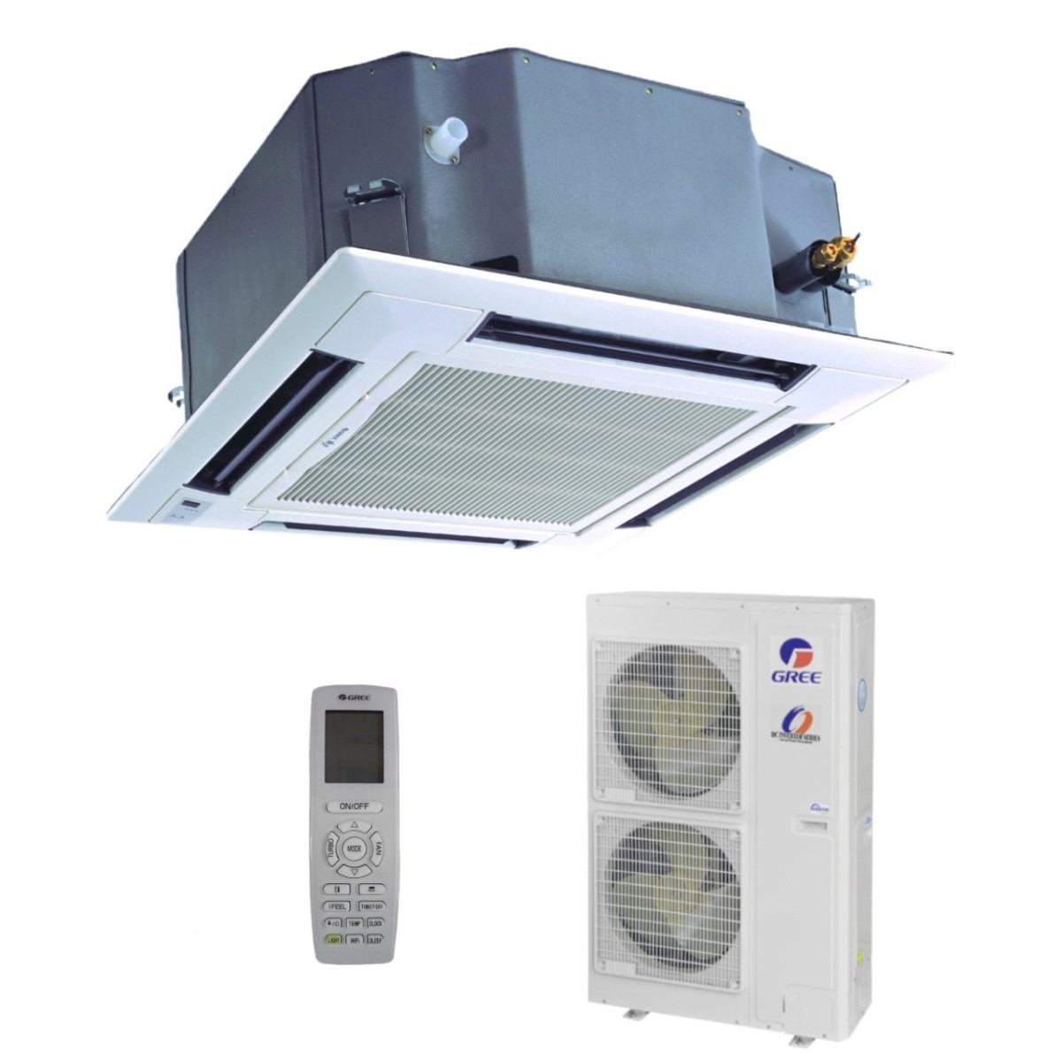 Gree kazetni klima uređaj 14,5kW GUD160T(A-S)/GUD160W(NhA-X), za prostor do 145m2, A+ energetska klasa