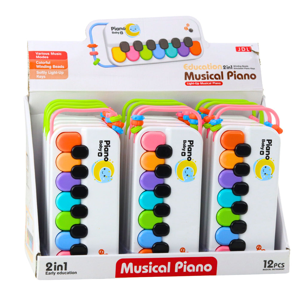 Edukativni šareni klavir za bebe sa zvučnim efektima - piano