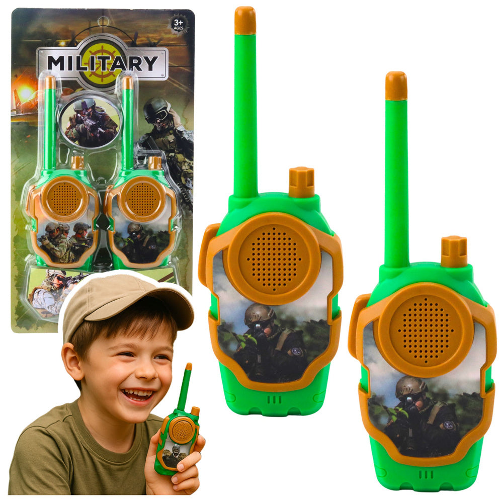Voki-toki za djecu s dometom do 10m - military