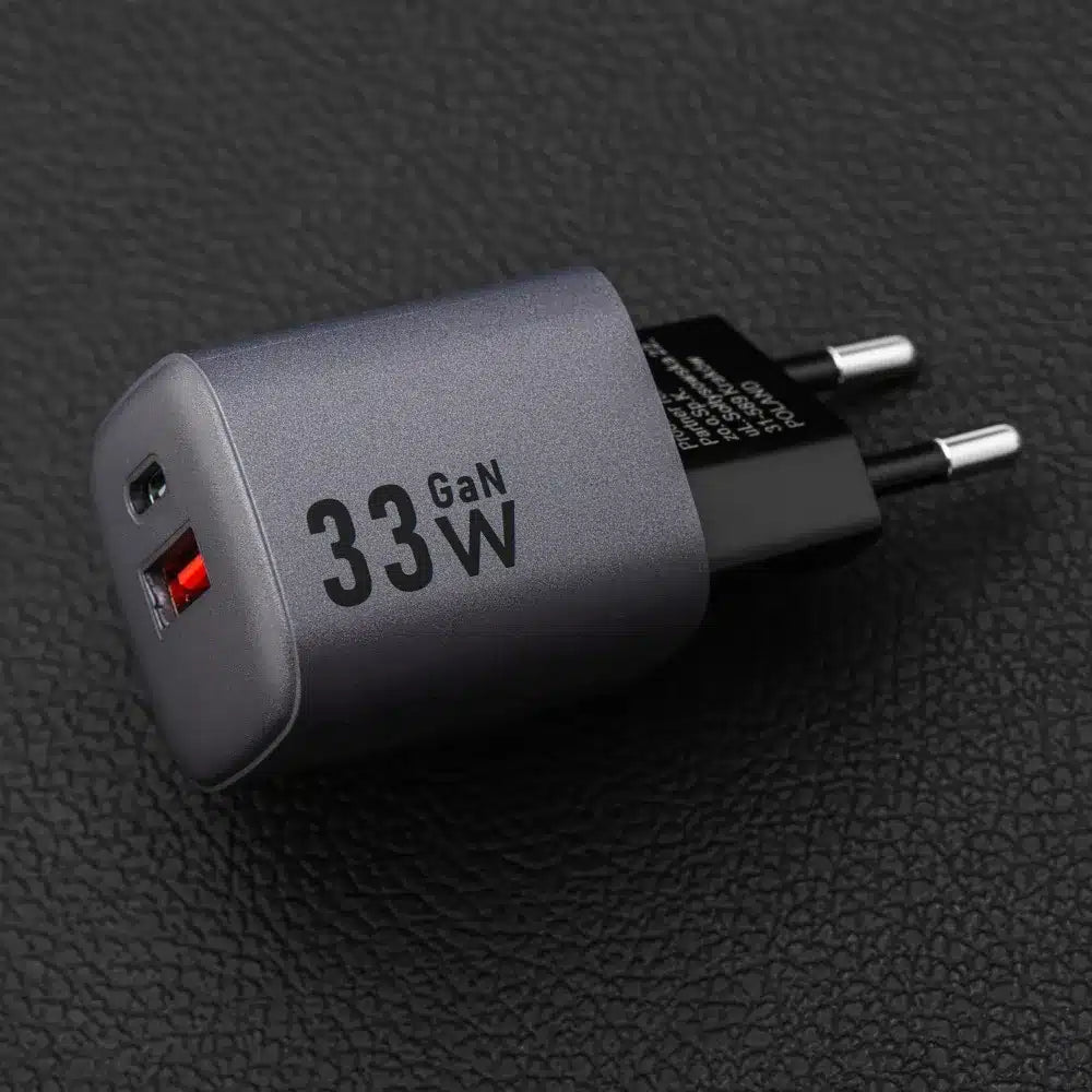 Forcell F-Energy GaN USB C + USB A QC4.0 PD 3A 33W VT-31 sivi punjač za telefon
