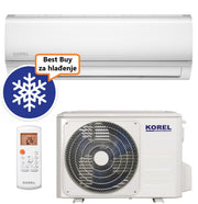 KOREL KLIMA UREĐAJ 5,3kW KOR32-18HFN8-IX/KOR32-18HFN8-OX - NEXO, za prostor do 50m2, A++ energetska klasa, Wi-Fi, R32