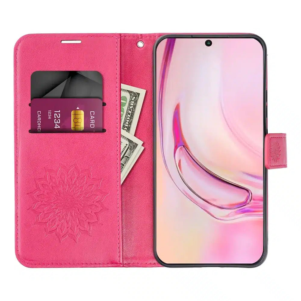 MEZZO Book case preklopna torbica za SAMSUNG GALAXY A13 4G mandala magenta