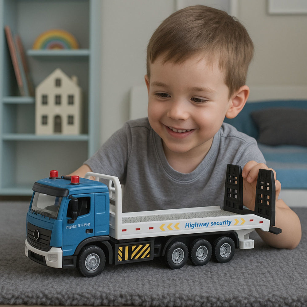 Transport Truck Tow Truck Moving Platform Lights Sounds