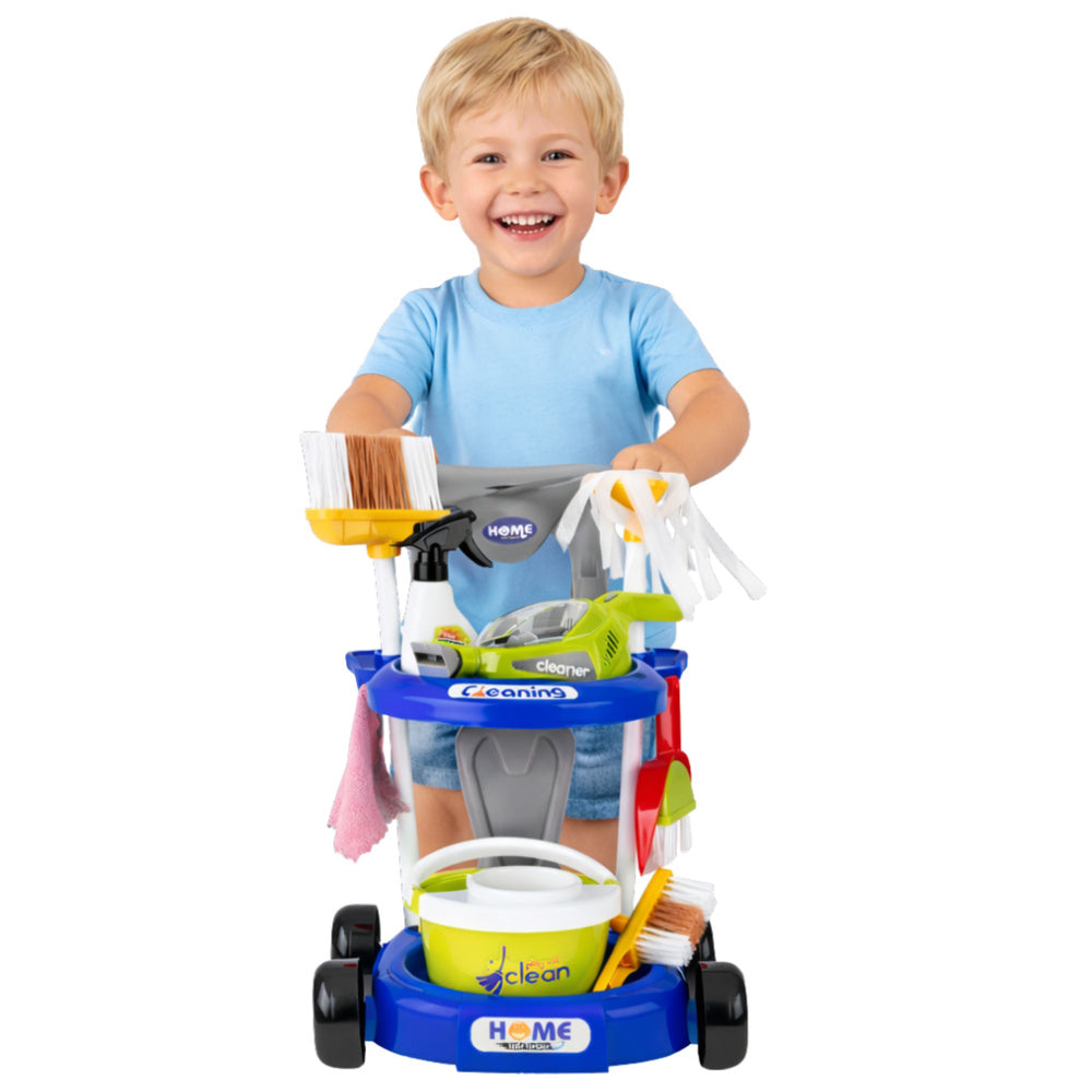 Children's Cleaning Set Stroller Interactive Vacuum Cleaner Accessories