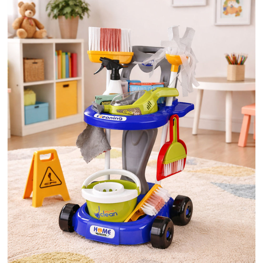 Children's Cleaning Set Stroller Interactive Vacuum Cleaner Accessories